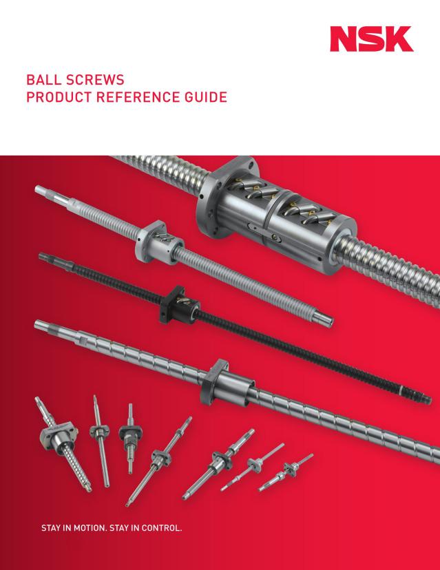 Ball Screws Product Reference Guide