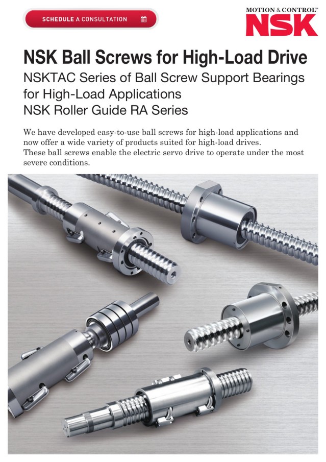 Ball Screws for High-Load Drive