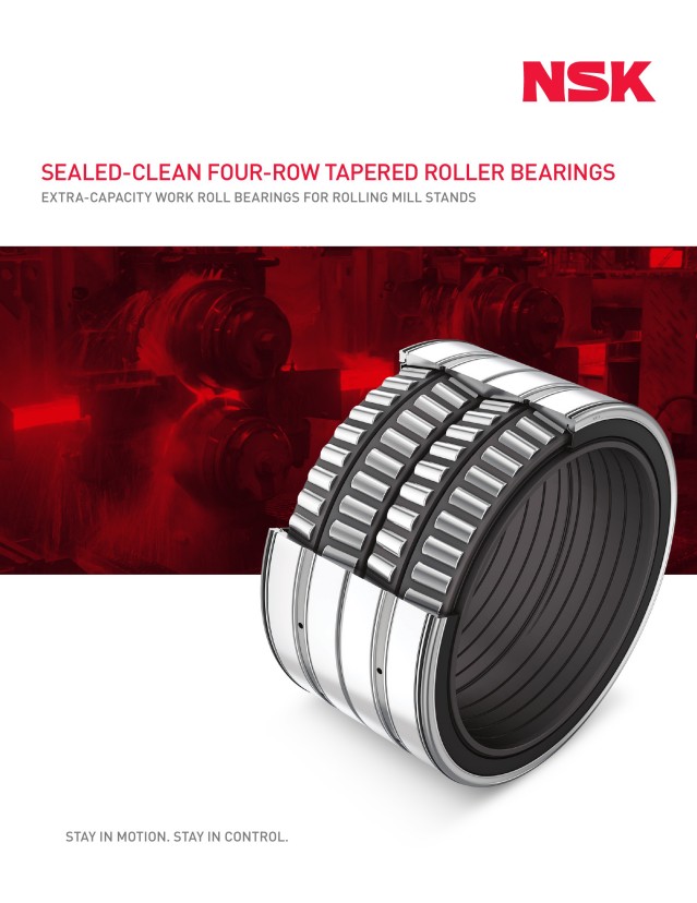 Sealed Clean Four-Row Tapered Roller Bearings